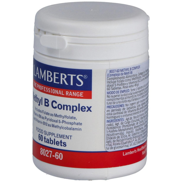 Lamberts Complejo Methyl B Suplemento De Vitaminas Grupo B 60 Comprimidos
