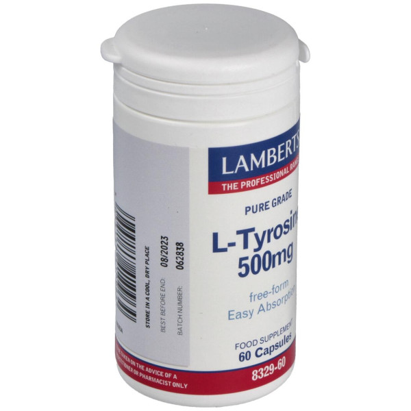 L-Tirosina 500 Mg. 60 Cap.