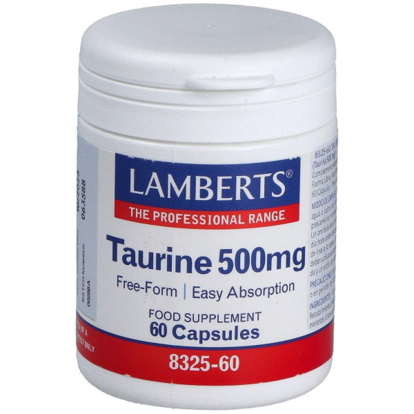 Taurina 500 Mg. 60 Cap.