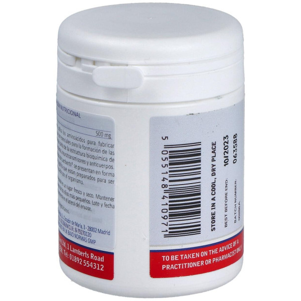 Taurina 500 Mg. 60 Cap.