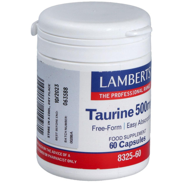 Taurina 500 Mg. 60 Cap.
