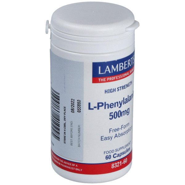 Lamberts L-Fenilalanina 500 Mg 60 Cápsulas
