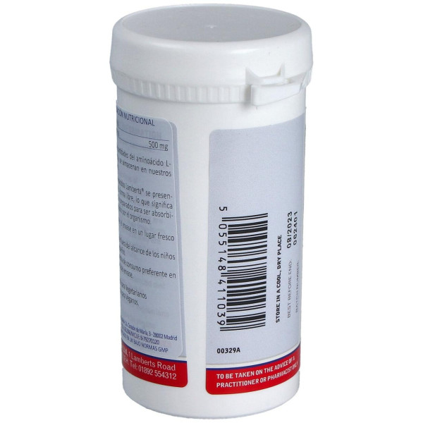 Lamberts L Glutamina 500 Mg90 Cap