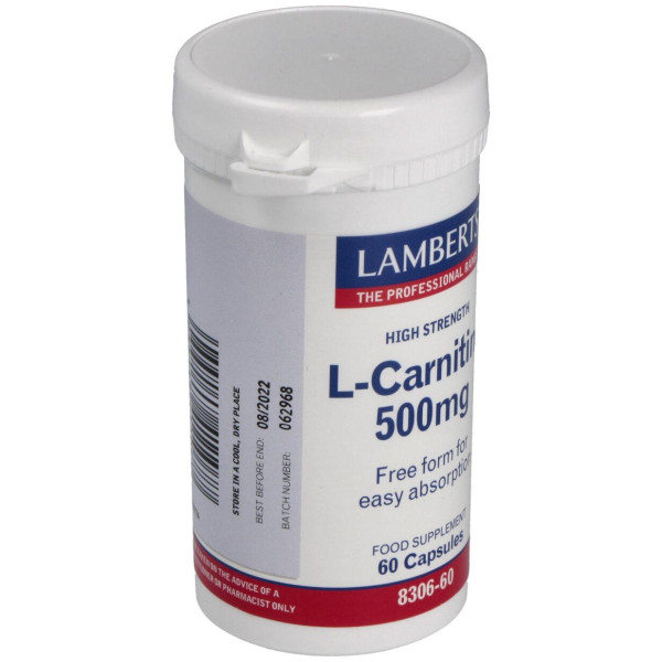 Lamberts L-Carnitine 500Mg 60Caps