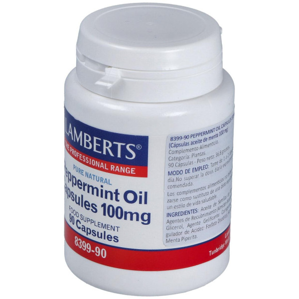 Aceite De Hojas De Menta 100 Mg. 90Cap.