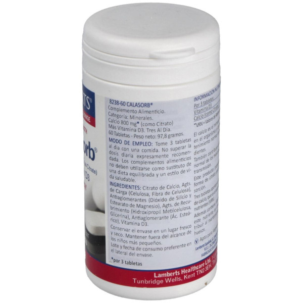 Calasorb Citrato De Calcio 800Mg.60Comp.