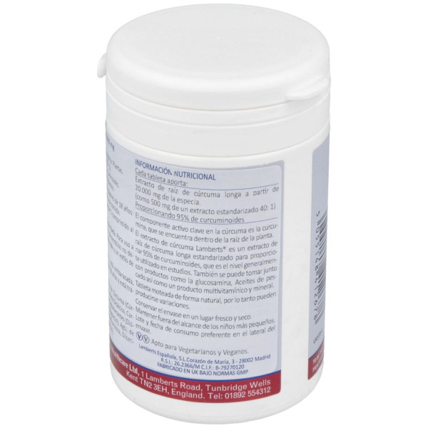 Curcuma 20.000Mg. (95% De Curcumina) 120Comp.