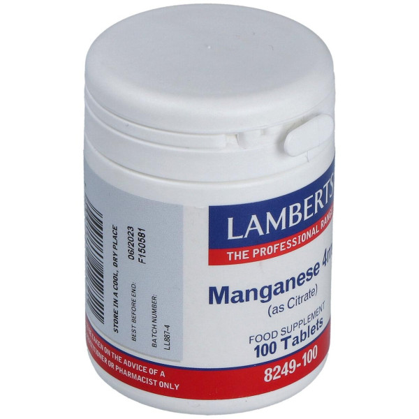 Manganeso Citrato 4Mg. 100 Cap.