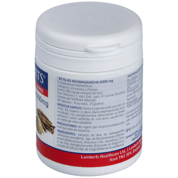 Lamberts Ashwagandha 6000 Mg 60 Caps