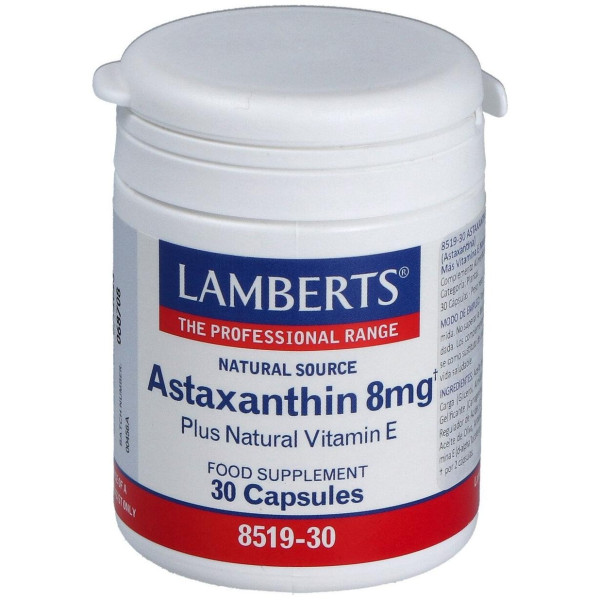 Lamberts Astaxantina 8Mg Con Vitamina E 30Caps