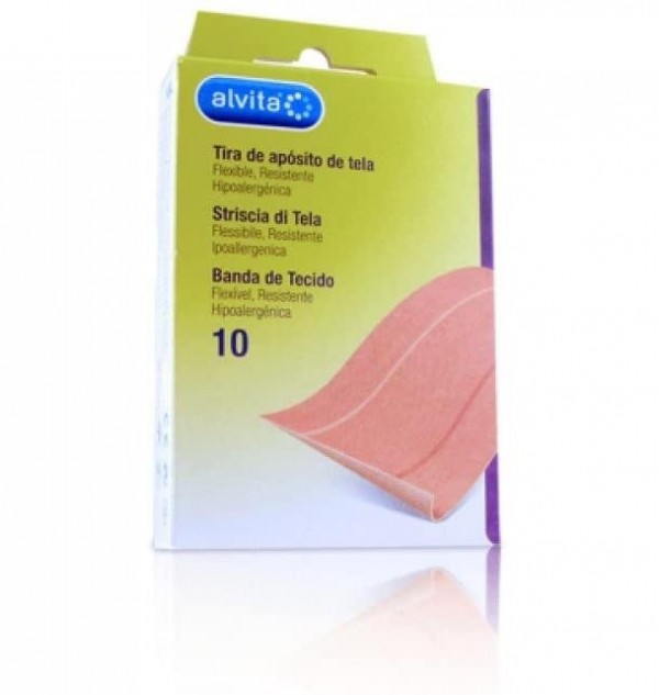 Alvita Apósito Adhesivo Tela, 10 x 6 Cm. - Alliance Healthcare