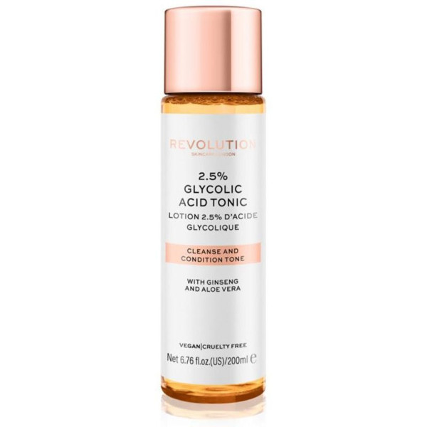 Revolution Skincare Glycolic Acid Tonic 2.5% Cleanse Y Condition Skin Tone 200Ml