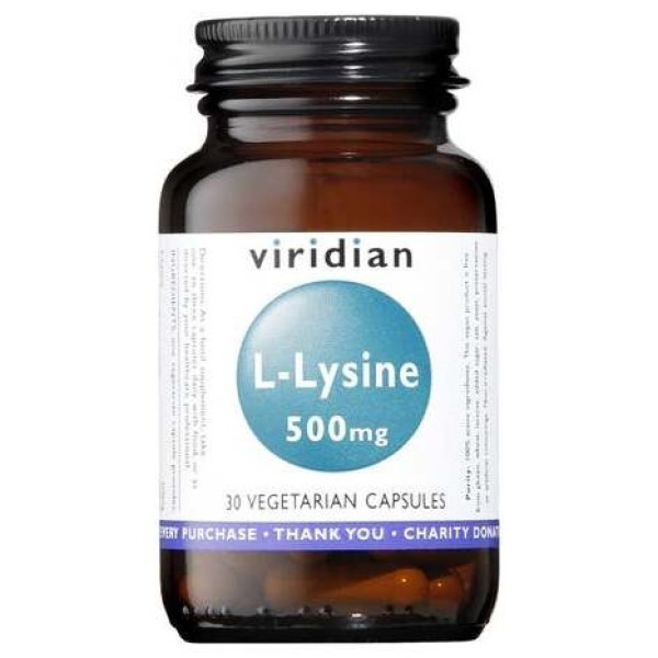 Viridian L-Lisina 500Mg 30Caps