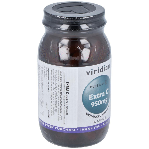 Viridian Vitamina Extra C 950Mg 90Caps