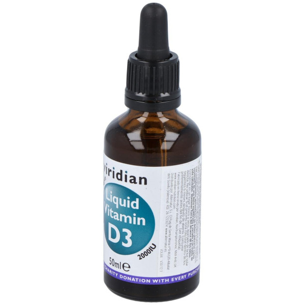 Viridian Vitamina D3 Líquida Vegana 2000Iu 50Ml