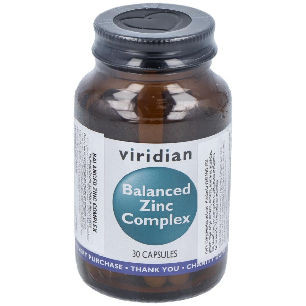 Viridian Complejo De Zinc Equilibrado 30Cáps