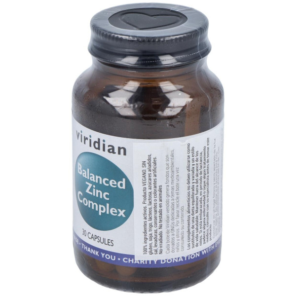 Viridian Complejo De Zinc Equilibrado 30Cáps