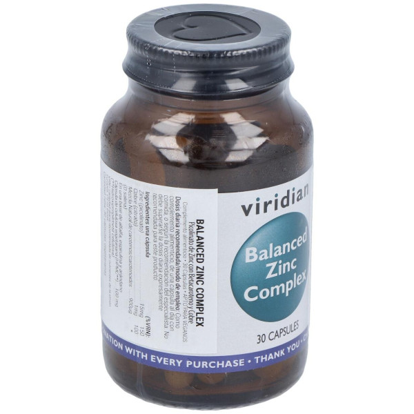 Viridian Complejo De Zinc Equilibrado 30Cáps