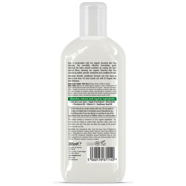 Dr Organic Acondicionador Aloe Vera 265Ml