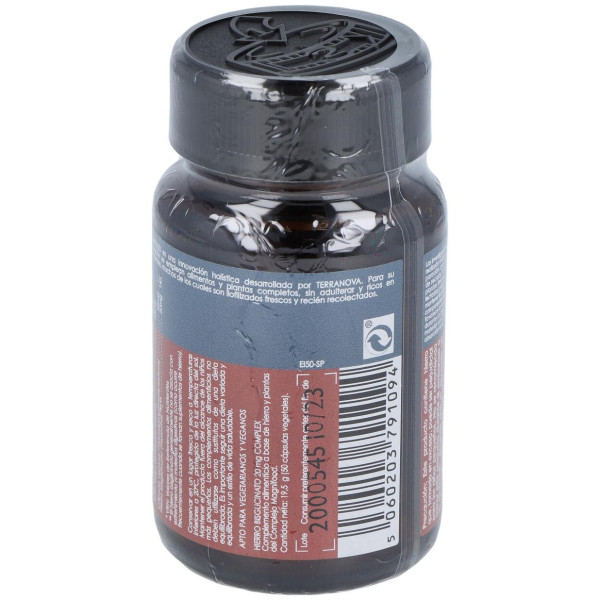 Hierro Bisglicinato 20Mg. 50Vcap.