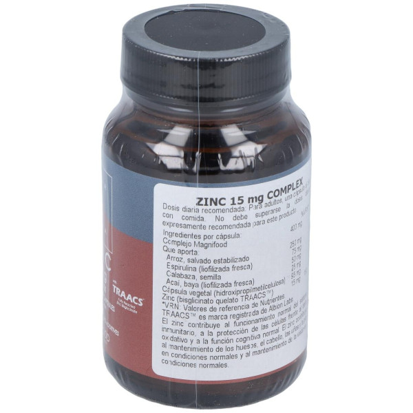 Terranova Zinc 15 Mg Complex 50 Cápsulas