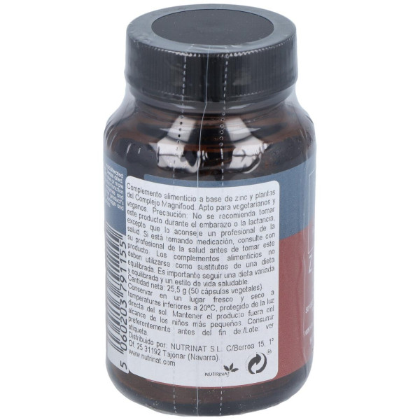 Terranova Zinc 15 Mg Complex 50 Cápsulas