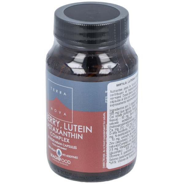 Terranova Mirtilo Luteína Y Astaxantina Complex 50 Cápsulas