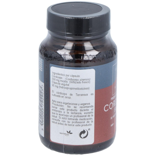 Terranova Córdiceps 500 Mg (Cordyceps Sinensis) 50 Cápsulas