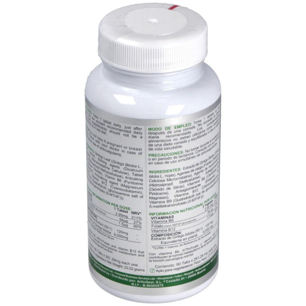 Airbiotic Ginkgo-Vit Ab Complex 6.000 90 Tabletas