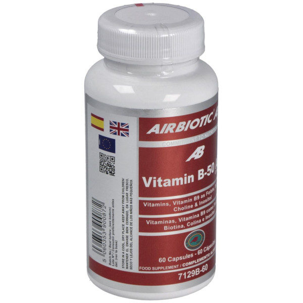 Airbiotic Vit B-50 Ab Complex 60 Cápsulas