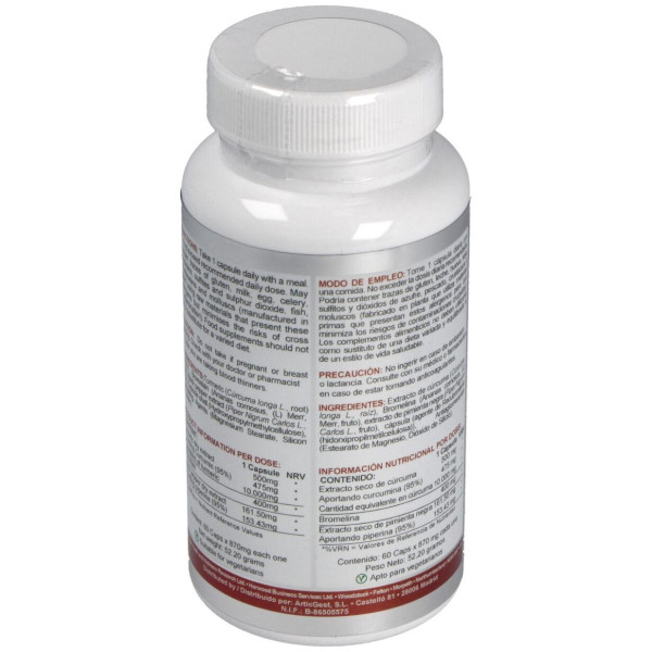 Airbiotic Cúrcuma Ab Complex 10.000 Mg 60 Cápsulas