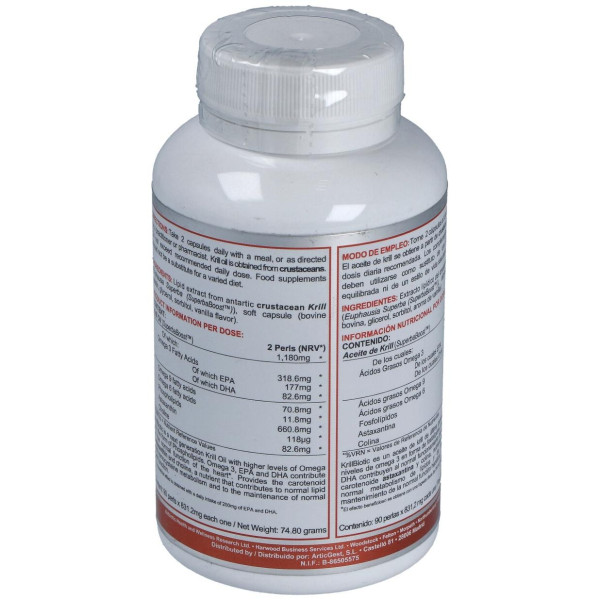 Airbiotic Krillbiotic Ab 590 Mg Ecoharvesting 90 Cápsulas