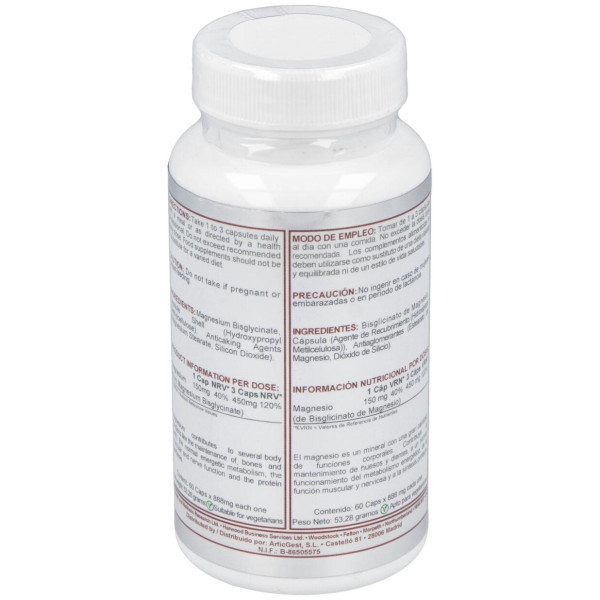 Magnesium Bisglicinato 150Mg. 60Cap.
