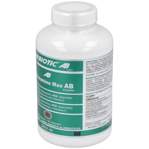 Airbiotic Glucosamine Max Ab Complex 90 Cápsulas