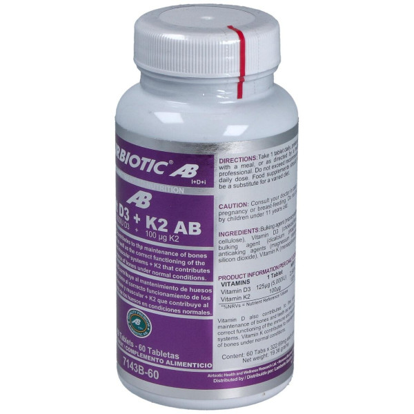 Airbiotic Vit D3 + K2 60Comp