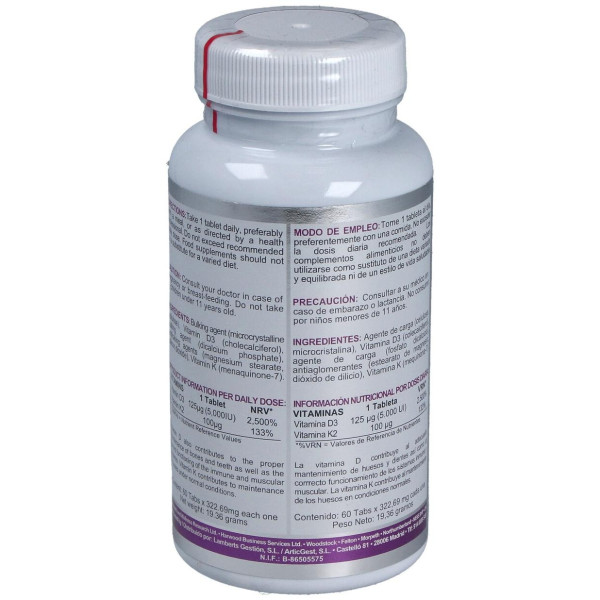 Airbiotic Vit D3 + K2 60Comp