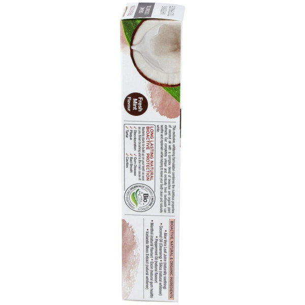 Pasta De Dientes Aceite De Coco Organico 100Ml.