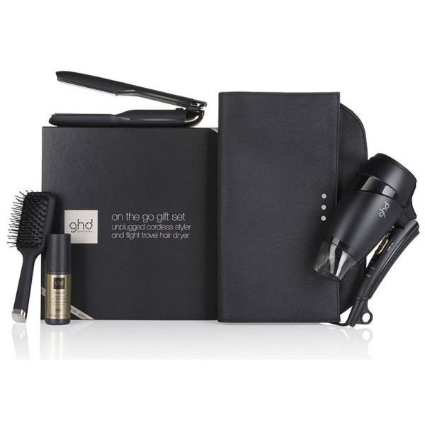 Ghd Set De Viaje, Plancha De Pelo Inalámbrica Unplugged Y Secador Flight