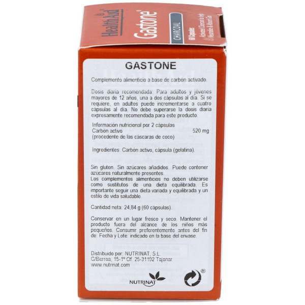 Gastone (Carbon Puro) 260Mg. 60Cap. Health Aid