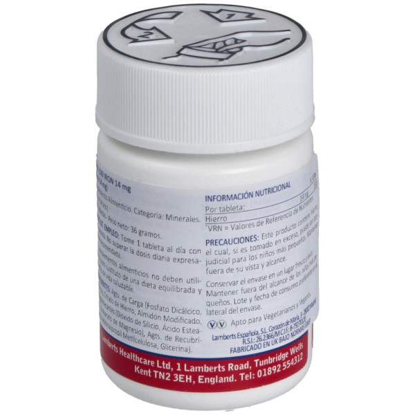 Lamberts Iron 14Mg 100 Tabletas