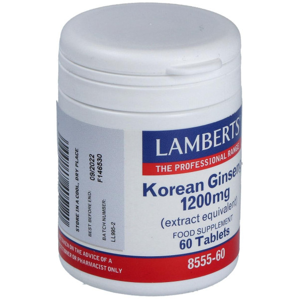 Lamberts Korean Ginseng 1200Mg 60Comp