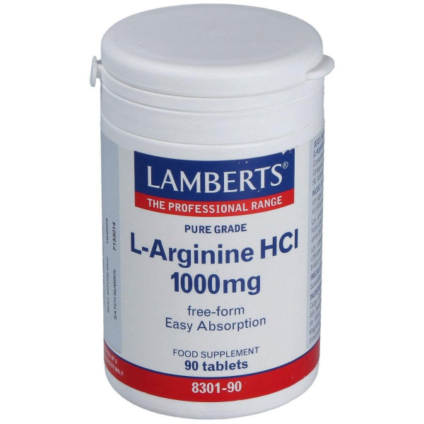Lamberts L-Arginina Hci 1000Mg 90 Comprimidos