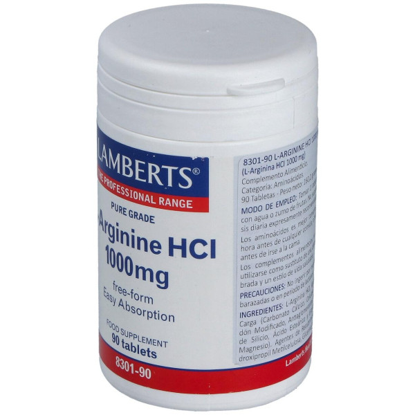 Lamberts L-Arginina Hci 1000Mg 90 Comprimidos