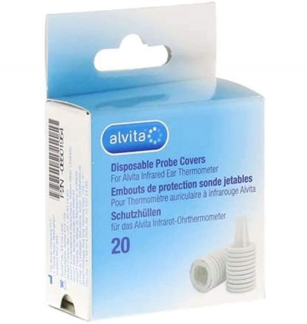 Alvita Termometro De Oido Por Infrarrojos - Alvita Cubiertas De Sonda Para Termometro