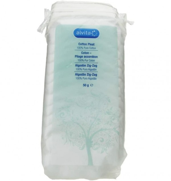 Algodón Zig-Zag Puro Alvita, Paquete 50 G. - Alliance Healthcare