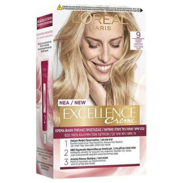 Excellence Creme Tinte 9 Rubio Claro Claro 192 Ml
