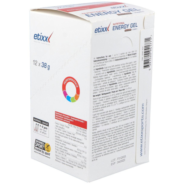 Etixx Energy Gel Sabor Cola 12Ud.