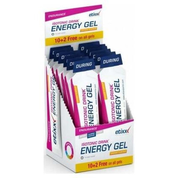Etixx Energy Gel Bebida Isotónica Naranja 12X60Ml