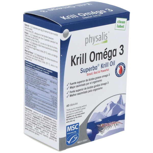 Physalis Krill Omega 3 60Caps
