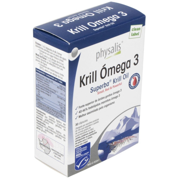Physalis Krill Omega 3 30Caps